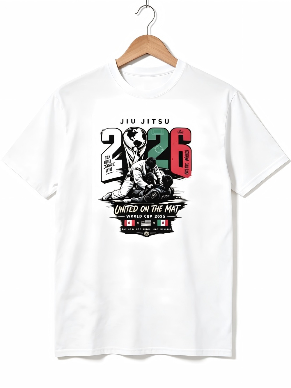 Jiu-Jitsu World Cup 2026 – United on the Mat Womens Mens T-shirt Unisex